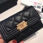 Chanel Boy Flap Card Holder Black 11Cm A80603 Y07659 94305 - Image 4
