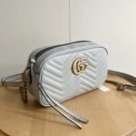 Gucci GG Marmont Small Camera Bag Light Grey 24Cm 447632 AABZB 1712 - Image 3