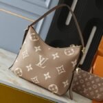 Louis Vuitton Carryall PM Bicolor Monogram Empreinte Dove And Cream 29Cm M47180 - Image 3