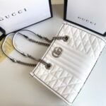 Gucci GG Marmont Small Tote Bag White 26Cm 681483 UM8BN 9022 - Image 2