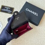 Chanel Classic Card Holder Grain Leather Black With Silver Hardware 11Cm AP0214 Y01588 C3906 - Image 4