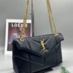 Saint Laurent Loulou Puffer Small Shoulder Bag Black 28Cm - Image 3