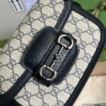 Gucci Horsebit 1955 Mini Bag Beige And Blue 20Cm 658574 96IWN 4076 - Image 4