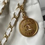 Chanel 22 Handbag White 42Cm AS3261 - Image 8