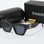 Chanel Cat Eye Sunglasses Acetate And Nylon Black - Image 2