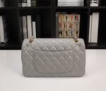 Chanel Classic Flap Gray Gold Hardware 25Cm - Image 8