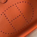 Hermes Clemence Evelyne Pm Orange Feu 25cm - Image 3