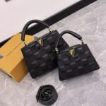 Louis Vuitton Capucines BB Bag In Damier Black 27Cm - Image 2