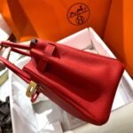 Hermes Birkin 25 Bag Togo Rouge Vermillon 25Cm - Image 3