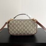 Gucci Horsebit 1955 Small Top Handle Bag Beige And Brown 22Cm - Image 3