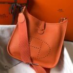 Hermes Clemence Evelyne Pm Orange Feu 25cm - Image 2