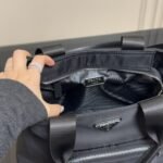 Prada Re Nylon Tote Bag Black 32Cm 1BG354 RV44 F0002 V B1M - Image 4