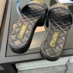 Chanel 23P Quilted Cc Chain Mule Sandal Black G39954 X56940 94305 - Image 7