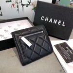 Chanel Classic Small Flap Wallet Black 12Cm AP0231 Y01295 C3906 - Image 8