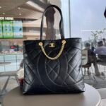 Chanel CC Shopping Bag Black 37Cm - Image 2