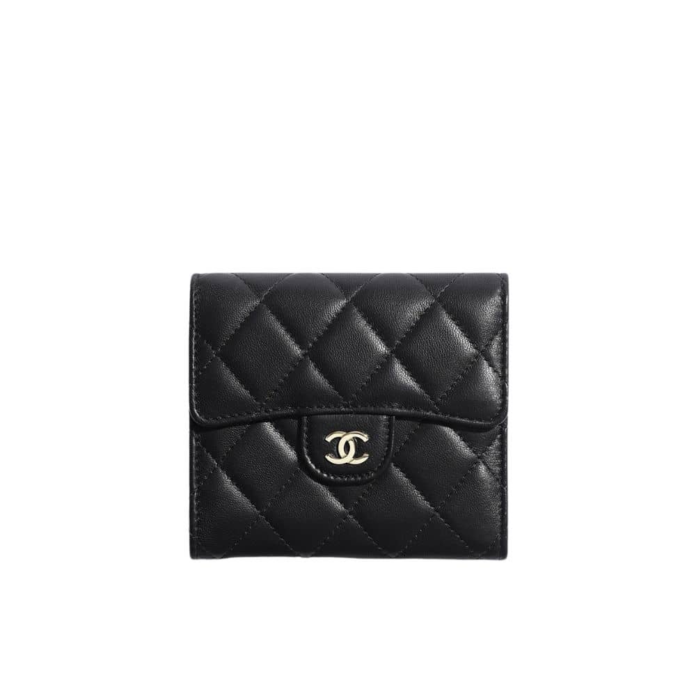 xr:d:DAFy0M-Gj-4:287,j:7842301362068201598,t:23110801 Chanel Classic Small Flap Wallet Black 12Cm AP0231 Y01295 C3906 - Image 1
