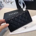 Chanel Boy Flap Long Wallet Ruthentium Hardware Black 19Cm - Image 7