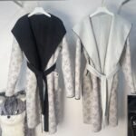 Louis Vuitton Reversible Mahina Monogram Wrap Coat Black - Image 4