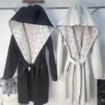 Louis Vuitton Reversible Mahina Monogram Wrap Coat Black - Image 3