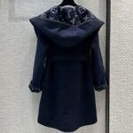 Louis Vuitton Classic Monogram Wool Blue Coats - Image 3