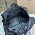 Prada Re Nylon And Saffiano Leather Duffel Bag Black 50Cm 2VC042 2DMH F0002 V OOO - Image 8