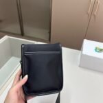 Prada Re Nylon And Saffiano Leather Shoulder Bag Black 17Cm 2VD043 2DMH F0002 V XOP - Image 6