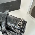 Saint Laurent Niki Vintage Leather Chain Wallet Black 19Cm 583103 0En04 1000 - Image 7