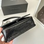Saint Laurent Niki Vintage Leather Chain Wallet Black 19Cm 583103 0En04 1000 - Image 5