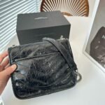 Saint Laurent Niki Vintage Leather Chain Wallet Black 19Cm 583103 0En04 1000 - Image 4