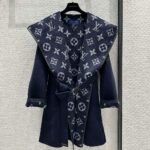 Louis Vuitton Classic Monogram Wool Blue Coats - Image 2