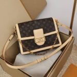 Louis Vuitton Dauphine Soft GM Bag Monogram Canvas Brown 28Cm M47149 - Image 2