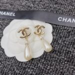 Chanel CC Pearl Drop Earrings A98327 - Image 3