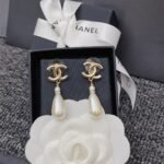 Chanel CC Pearl Drop Earrings A98327 - Image 2