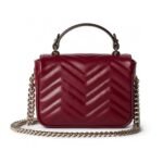 Gucci GG Marmont Mini Top Handle Bag Red 17Cm 811238 AAECK 6207 - Image 4