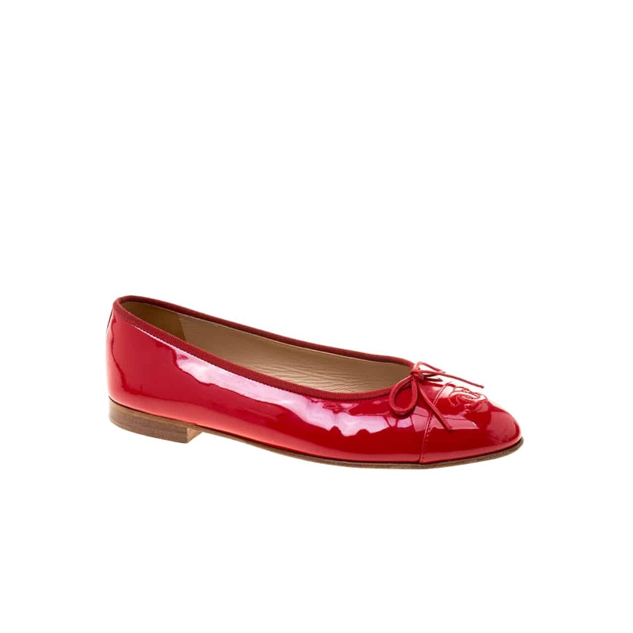 xr:d:DAF9SsQ5m7E:405,j:6996763548487798972,t:24031308 Chanel Red Women’S Ballerinas - Image 1