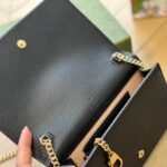 Gucci GG Marmont Wallet On Chain Black 20Cm 497985 CAO0G 1000 - Image 7