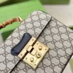 Gucci Padlock Bamboo Handle GG Supreme Handbag Brown 25Cm - Image 5