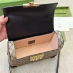 Gucci Padlock Bamboo Handle GG Supreme Handbag Brown 25Cm - Image 8