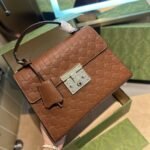 Gucci Padlock GG Supreme Top Handle Brown 28Cm - Image 2