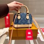 Louis Vuitton Alma BB Monogram Canvas Bag Denim Blue 16Cm - Image 2