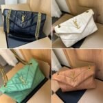 Saint Laurent Loulou Puffer Small Shoulder Bag Soft Cream 28Cm - Image 3