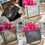 Saint Laurent Niki Crinkled Effect Shopping Tote Bag Khaki 35Cm - Image 3