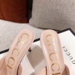 Gucci Sylvie Chain Mule Sandals Pink - Image 5