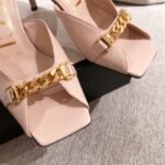 Gucci Sylvie Chain Mule Sandals Pink - Image 4