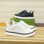 Gucci Men’S Platform Sneaker Leather White With Black Edge - Image 8