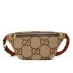 Gucci Jumbo GG Belt Bag Camel And Ebony Jumbo GG Canvas 39cm GG 696031 UKMDG 2570