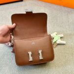 Hermes Constance Mini Epsom Silver Toned Hardware Brown 19Cm - Image 5