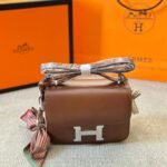 Hermes Constance Mini Epsom Silver Toned Hardware Brown 19Cm - Image 2