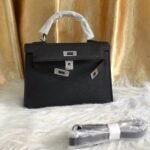 Hermes Kelly Mini Epsom Handbag Black 22Cm - Image 2