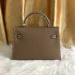 Hermes Kelly Mini Epsom Handbag Etoupe 22Cm - Image 7